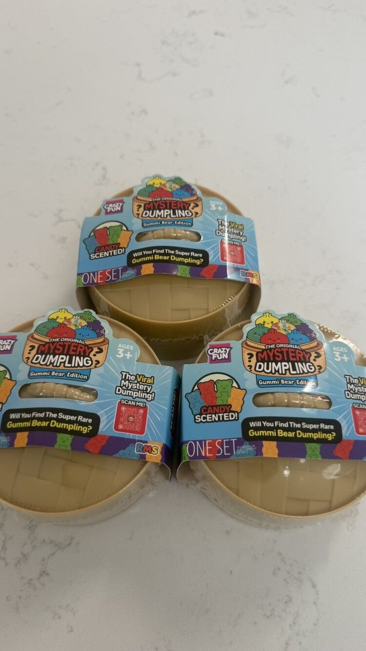 NEW  Crazy Fun Mystery Dumpling GUMMI BEAR EDITION Lot Of 3